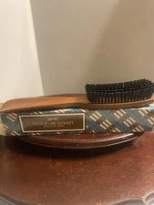 Avon Clothes Brush Valet with Shoes Horn Vintage, Brown/Black Nylon, 10.25"