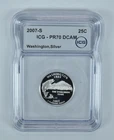 2007-S Washington State Quarter Washington Silver PR70 DCAM ICG *0620