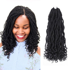 Aeagoo Senegalese Twist Crochet Hair 12 Inch 8 Packs Crochet Braids for Black