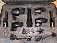 Shure PGA Drum Kit 7 Seven-Piece Drum Microphone Set with Case and Mounts Used