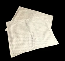 Standard White Quilted Pillow Shams By Linens N Things Set of 2