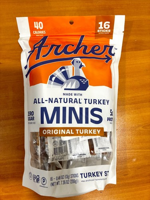#ad Archer All Natural Turkey Minis 16 pack Expiration Date September 2026 $10.85