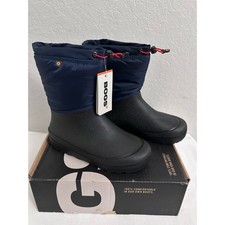BOGS Snow Shell Boots Kids Size 7 Navy NIB