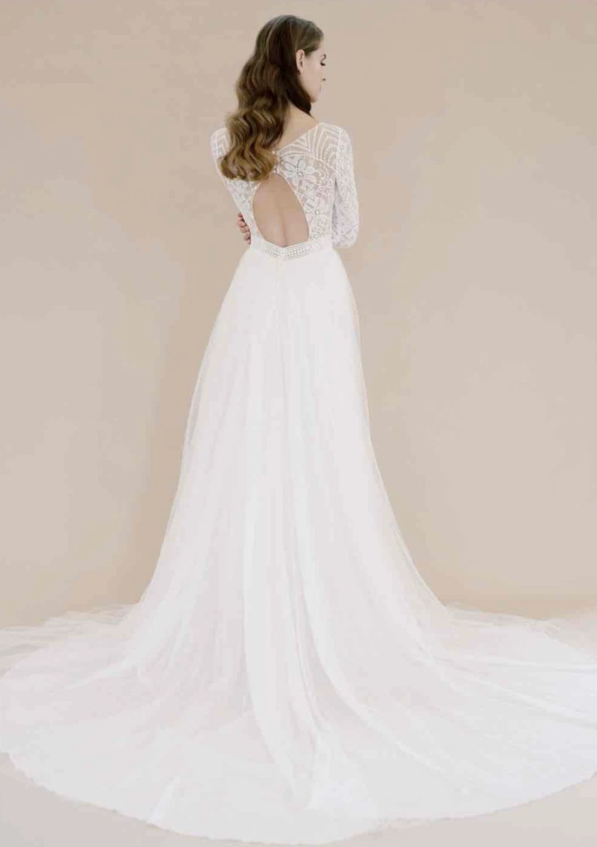 Chiffon A-Line Long Sleeve Wedding Dresses for sale | eBay Chiffon A-Line Long Sleeve Wedding Dresses for sale | eBay
