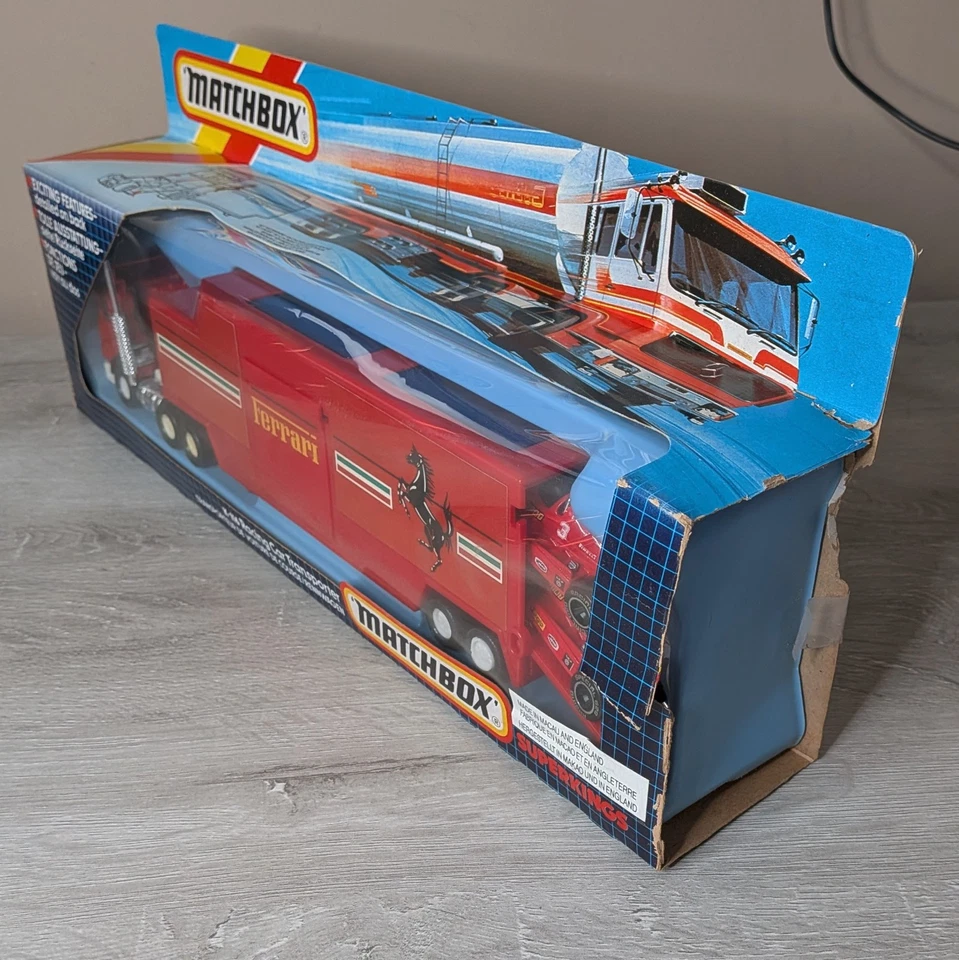 Matchbox Super Kings K-116 - Racing Car Transporter (Ferrari) - Used in Box - Image 2 of 4