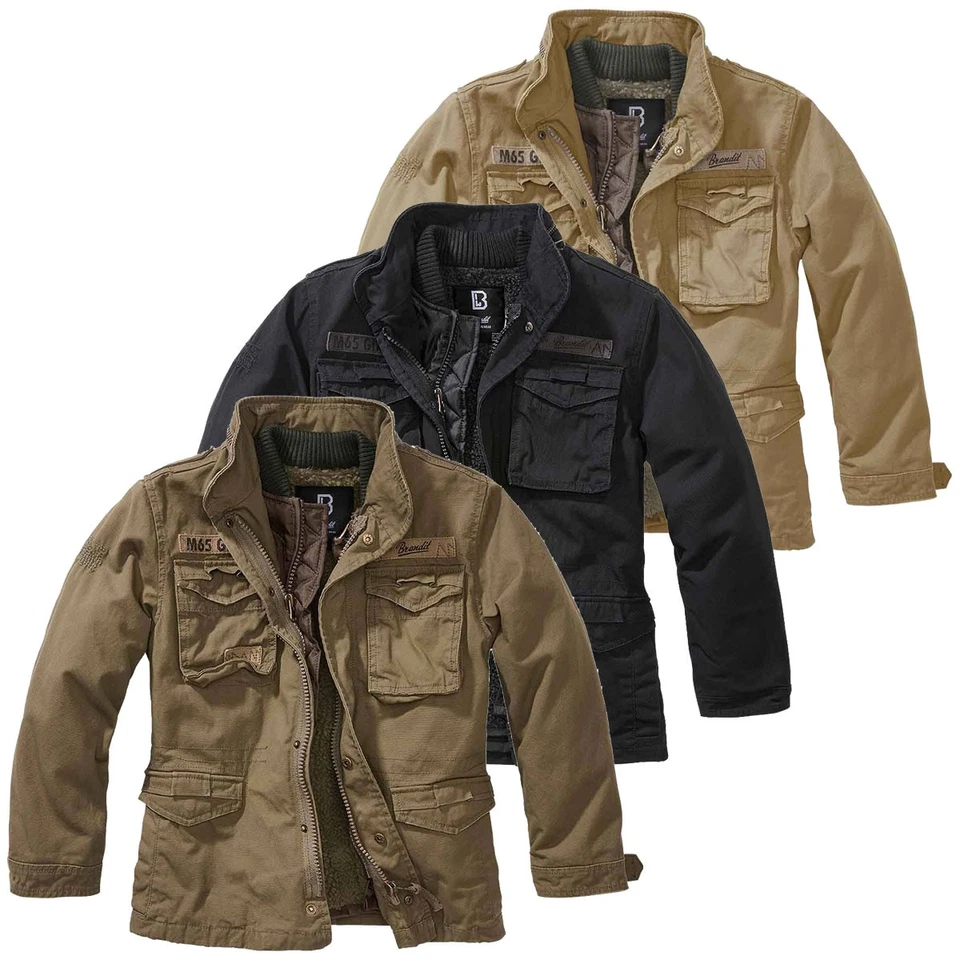 Brandit Kinder Giant Jacke Kids M65 Feldjacke Winterjacke Army Parka Futter - Bild 1 von 1