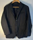 Pas de Calais Men's Blazer Sport Jacket Size 40 Black Wrinkle Treatment Japan