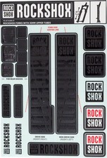 Fork Decal Kits - RockShox Fork Decal Kit - 35mm, Stealth Black - Sticker/Decal