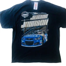 Jimmie Johnson 2007 Mens Nascar Tee Black Graphic #48 Lowes  2XL