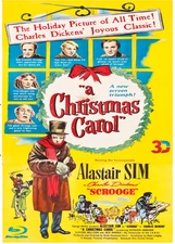 A Christmas Carol  1951 SCROOGE BLURAY  3-D COLOR-B&W Holiday ALASTAIR SIM