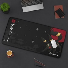 Umbreon Pokemon Japanese Desk Mat Mouse Pad, Long Desk Mats, Anime Game