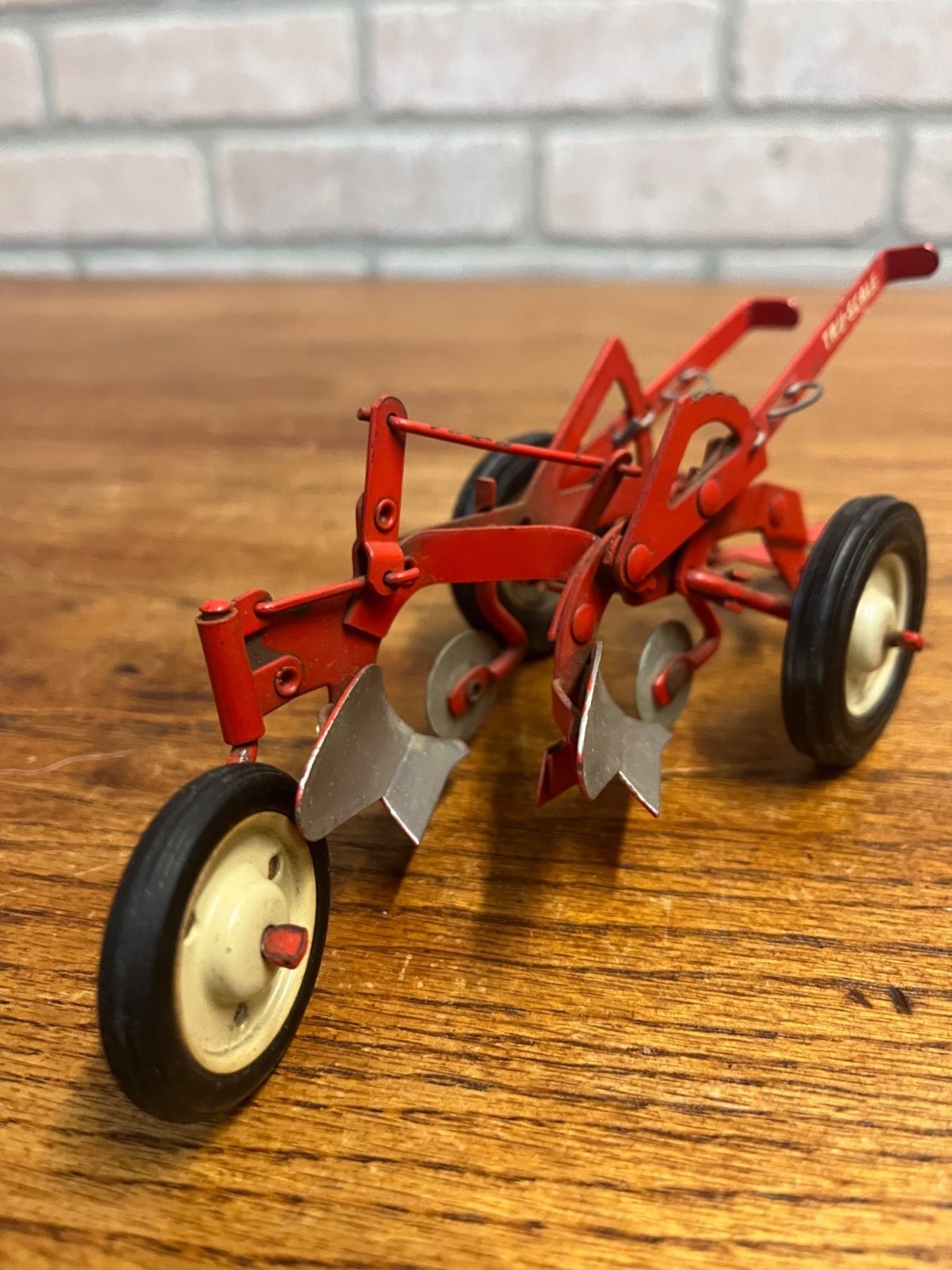 Vintage 1950s Carter TRU-SCALE Steel Plow Diecast Toy 1:16 Scale w/ Original Box