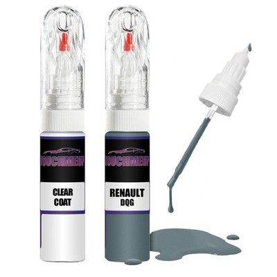 Lackstift für RENAULT VERT AGAVE DQG + Clear Klarlack Pinsel Kratzer Fix Kit