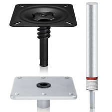 Boat Seat Pedestal Base Mount Kit Package with Lock in 3/4" Boat Seat Pin Pos...