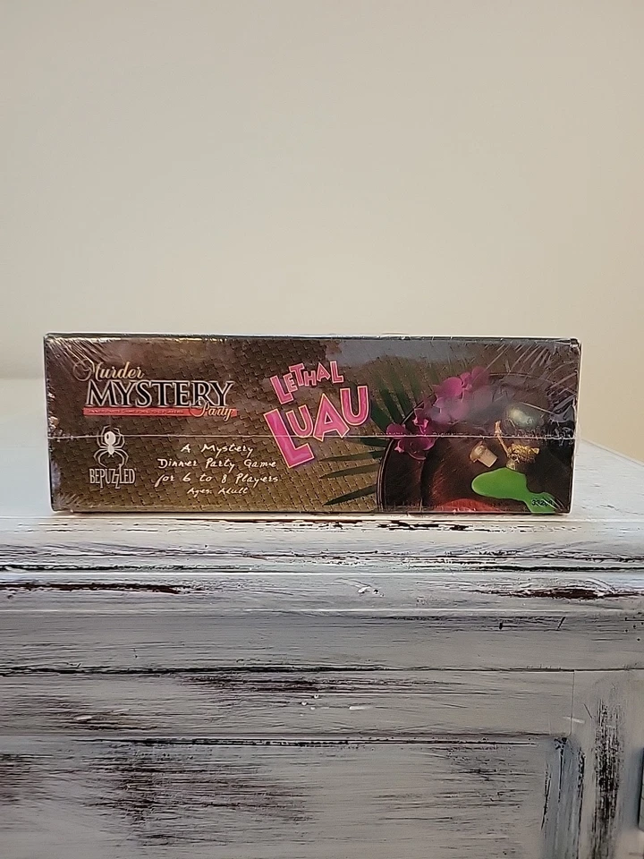 Murder Mystery Party Lethal Luau Dinner Game Bepuzzled 2003 New Sealed In Box - Image 3 of 4