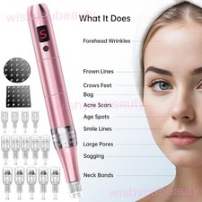 Electric Pen Microneedle Beauty Skin Care Nano 3D Needle Cartridges