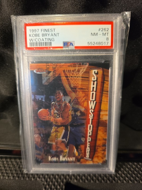 1997 Topps Finest Common Bronze Kobe Bryant #262 PSA 8 LA Lakers HOF Combine 🚢
