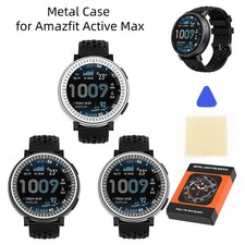 Metal Protective Case for Amazfit Active Max Smartwatch Shock-Resistant Compact