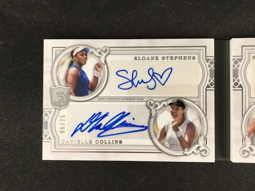 Stephens Collins Kenin Pera 2024 Topps Royalty Tennis QUAD PLAYER AUTO BOOK /25 - Picture 2 of 6