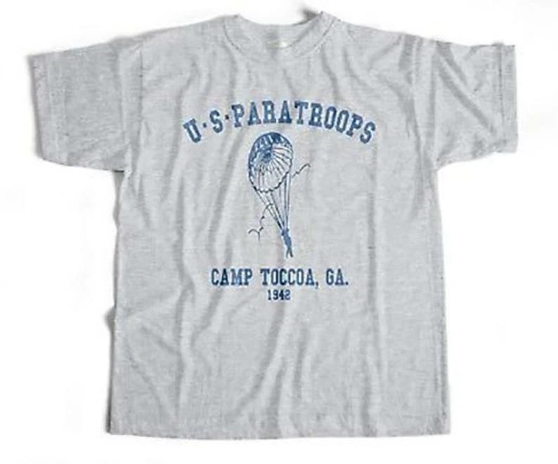 Band of Brothers Shirt T Army US Paratroops Camp Toccoa World War WWII NEW
Opens in a new window or