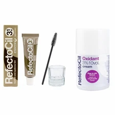 Refectocil Light Brown No. 3.1 Eyelash & Eyebrow Color Kit [Choose Developer]