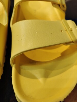 Birkenstock Essential Arizona Eva Popcorn Yellow Sandals Size 10