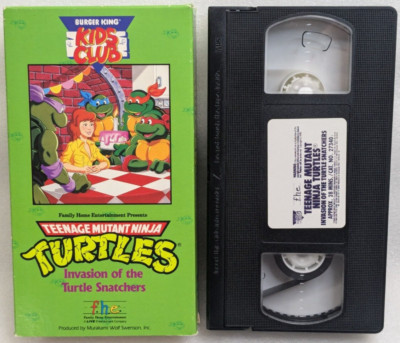 Teenage Mutant Ninja Turtles Invasion of the Turtle Snatchers (VHS, 1990, F.H.E)