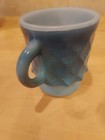 VTG Anchor Hocking Kimberly Blue Ombre Diamond Coffee Mug Cup USA MADE as is — photo 5
