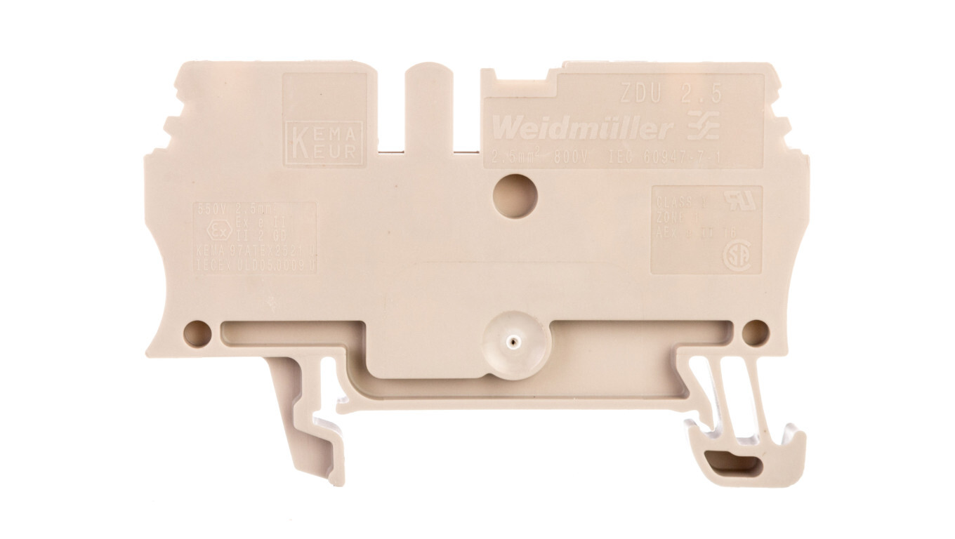 ZDU 2.5 connector 24A 2.5mm2 dark beige 1608510000 /T2UK