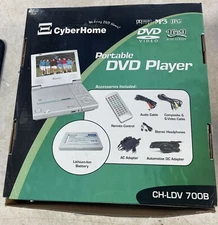Cyberhome CH-LDV 700B Portable 7" DVD Player - UNTESTED (INCOMPLETE)