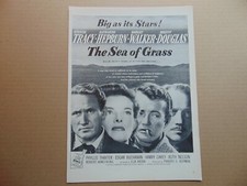 1947 THE SEA OF GRASS Movie Trade Release vintage print ad