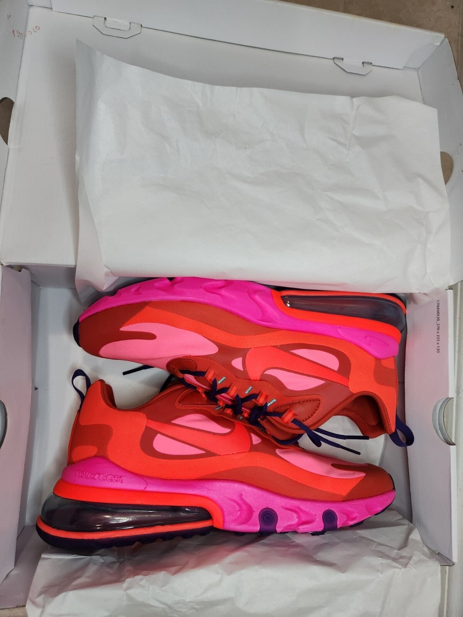 Nike Air Max 270 React Mystic Red Mens Casual Shoes AO4971  display picture 2