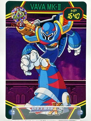Rockman X3 VAVA MK-2 No.123 card Game Anime Japanese TCG Bandai Capcom Vintage