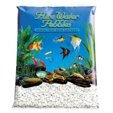 Pure Water Pebbles Aquarium Gravel - Snow White (5 lbs (3.1-6.3 mm Grain))