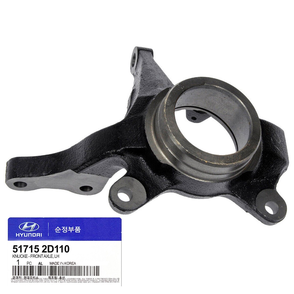 トラ GENUINE 517152D110 Front Left Steering Knuckle for Hyundai Elantra