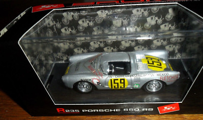 1/43 SCALE Brumm (Italy) Metallic Silver 1953 Porsche 550 RS KARL KLING R235 BOX