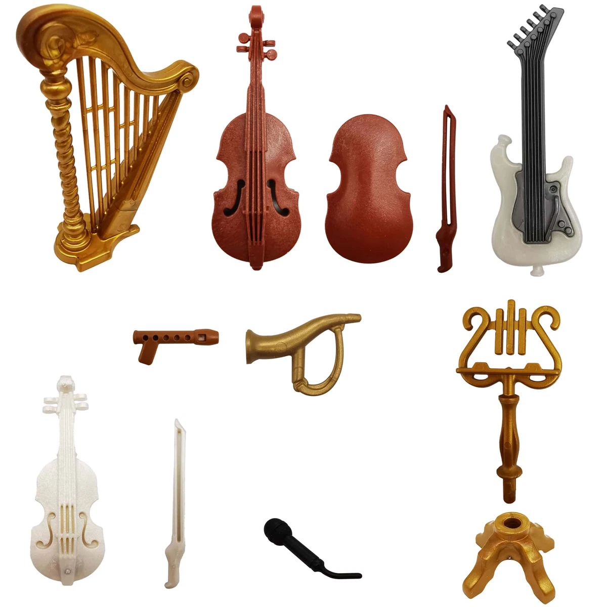 PLAYMOBIL Musical Instruments Guitar Cello Violin Trumpet Microphone Replacem