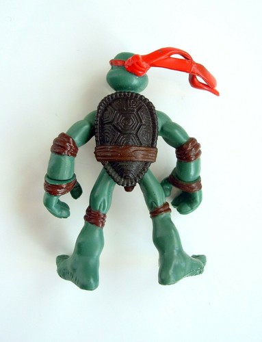 Figura de goma Tortuga Ninja Raphael 2007 Playmates Toys - Imagen 2 de 2