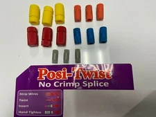  No crimp SPLICE Posi-Twist Style Connector Assortment Kit 15 Pack 10-26G
