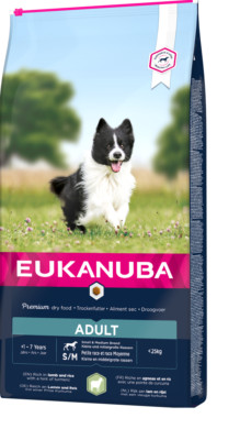 EUKANUBA Adult Small&Medium Breed Rich In Lamb & Rice 12kg
