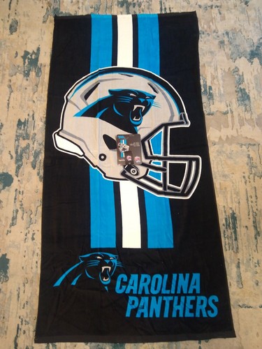 Asciugamano Da Spiaggia Carolina Panthers By WinCraft | Design Ufficiale NFL, Materiale Di Alta Qualit&agrave;