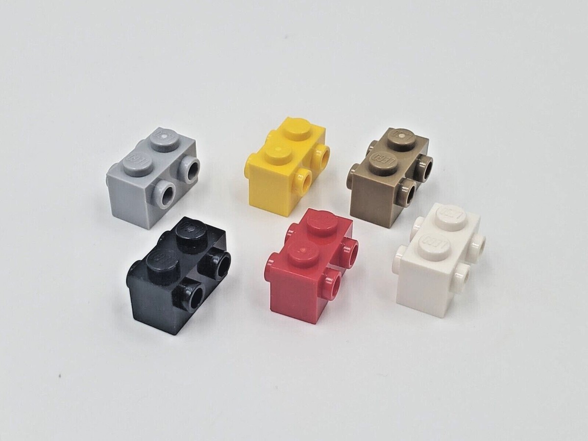 Lego Lot of 10 Bricks 1x2 w/Studs on Sides (#52107) Assorted