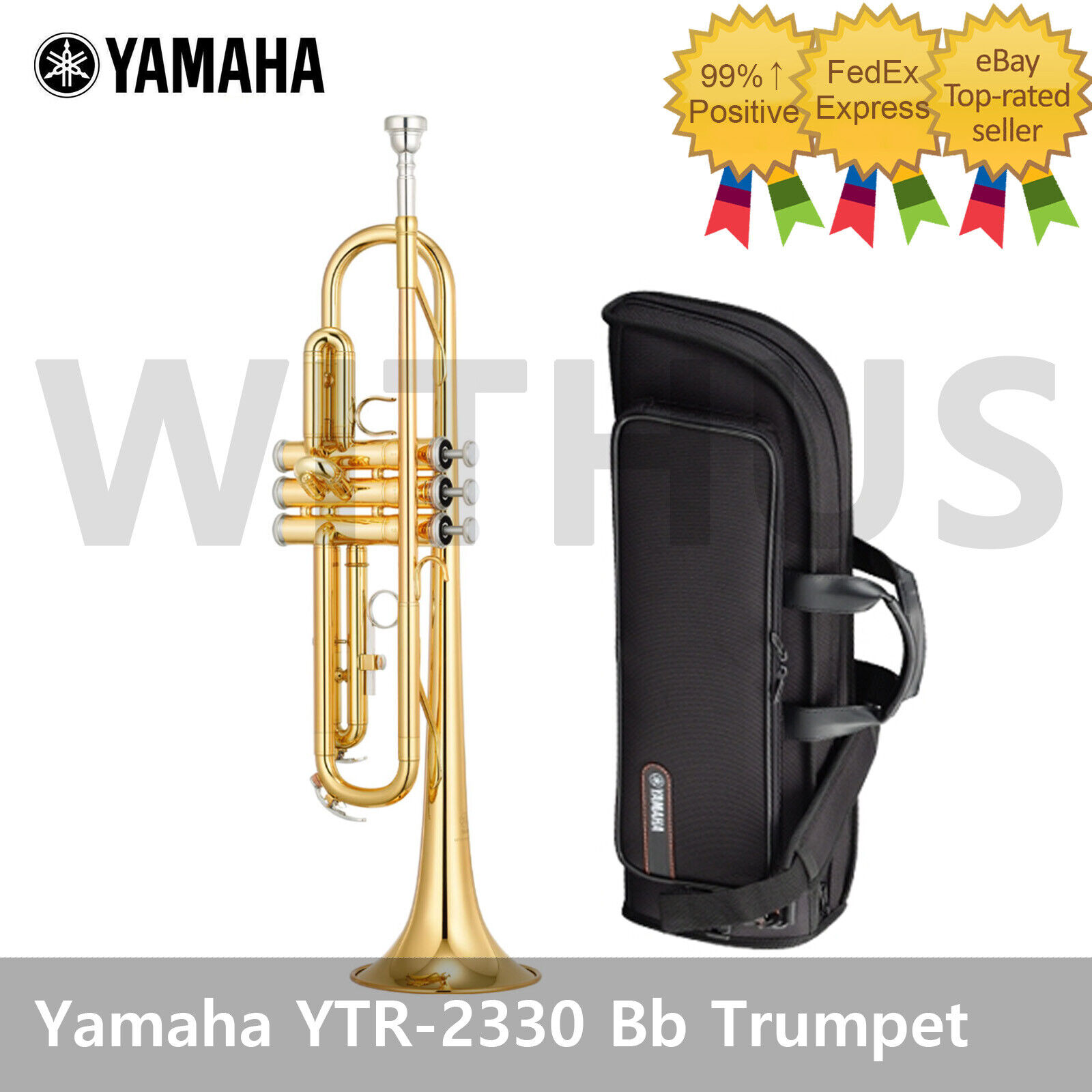 Yamaha YTR-2330 Bb Trumpet Student Model with Semi Hard Case YTR2330 -  Express