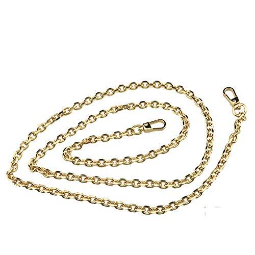 Tracolla Sottile In Metallo HAHIYO Per Borsetta - Oro Lucido, Larga 6mm, Lunga 110 Cm, Universale