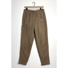 SKIMS Teddy Joggers Sherpa Lounge Pants Tigers Eye Brown size Small NWOT