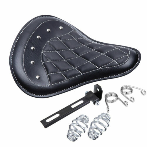 For Harley Softail FXSTC FXSTS Bobber Motorcycle 13" Large Solo Seat w/ Spring - Picture 5 of 11