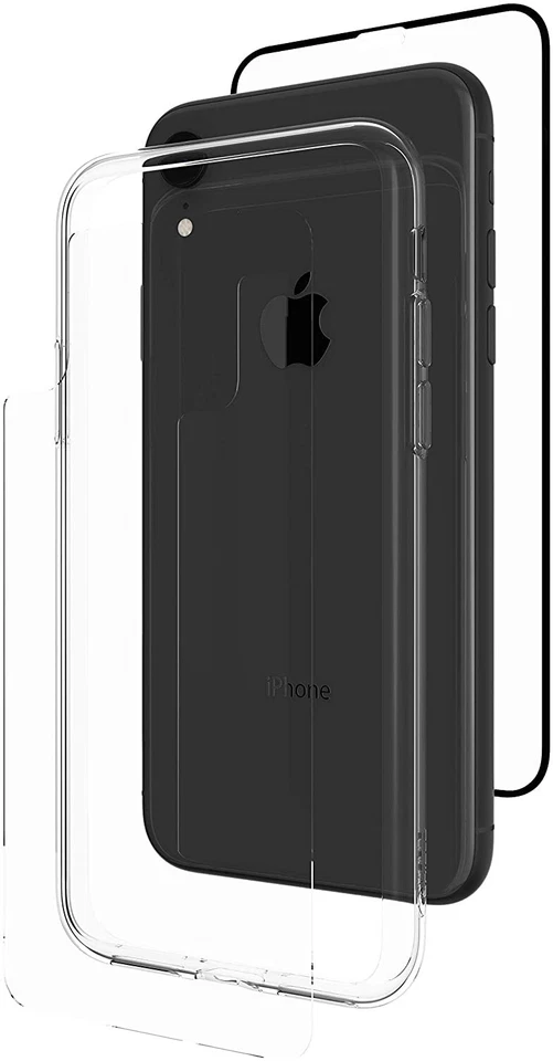ZAGG - Cristal Protector Invisible + Protector de Pantalla 360 Apple iPhone XR Negro, Transparente Foto 4 de 4