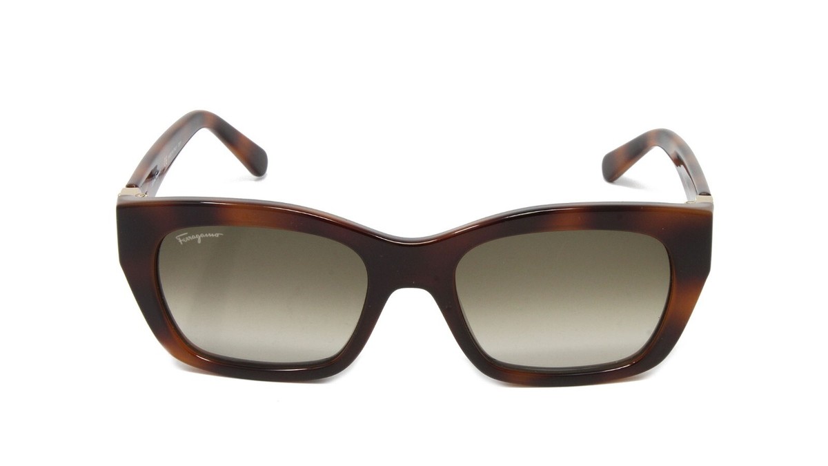 Salvatore Ferragamo SF1012S 214 Sunglasses Havana Rectangle Frame, Brown Lenses Kits.com -- Salvatore Ferragamo SF1012S main image 4