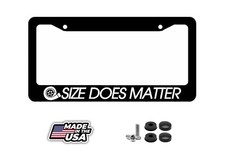 Size Does Matter Turbo Boosted Funny Dope Jdm Black License Plate Frame Size Does Matter Turbo Boosted Funny Dope Jdm Black License Plate Frame