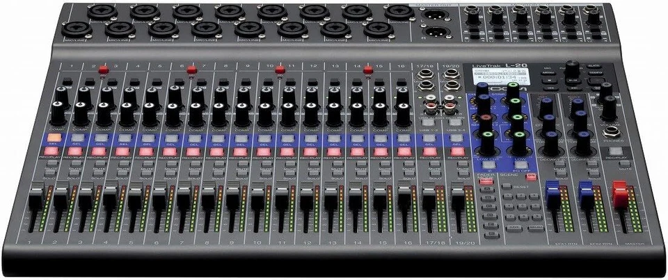 Zoom LiveTrak L-20 Digital Mixer & Multitrack Recorder USB Audio Interface - Image 2 of 4